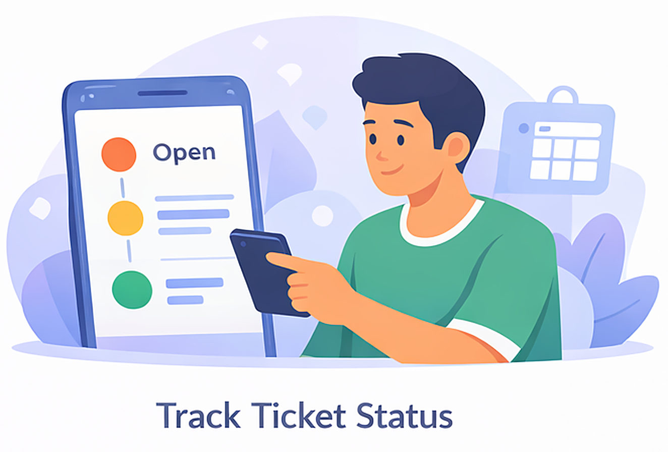 Track the status of your raised tickets in Parent Connect