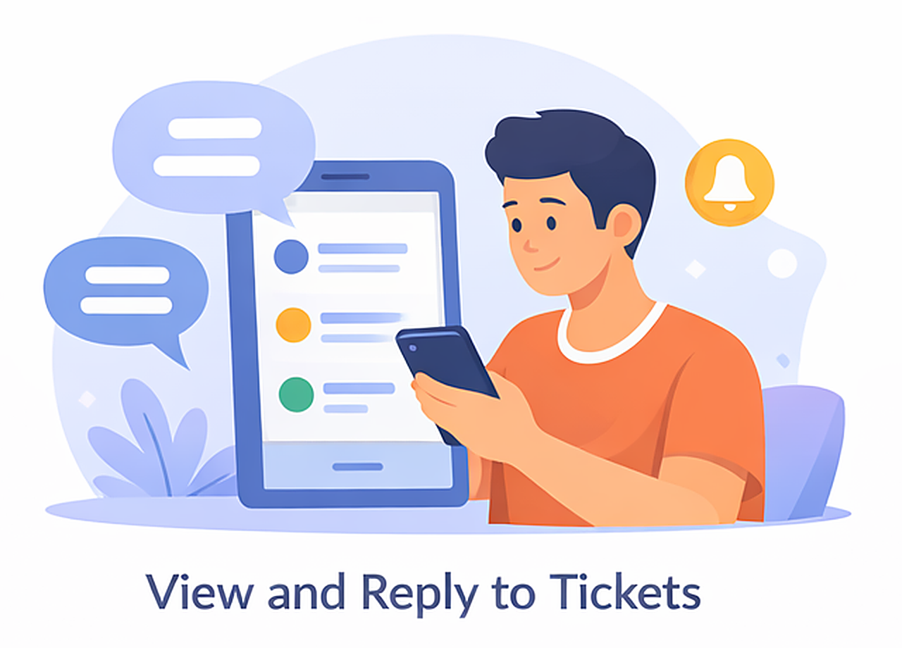 View and reply to tickets in Parent Connect