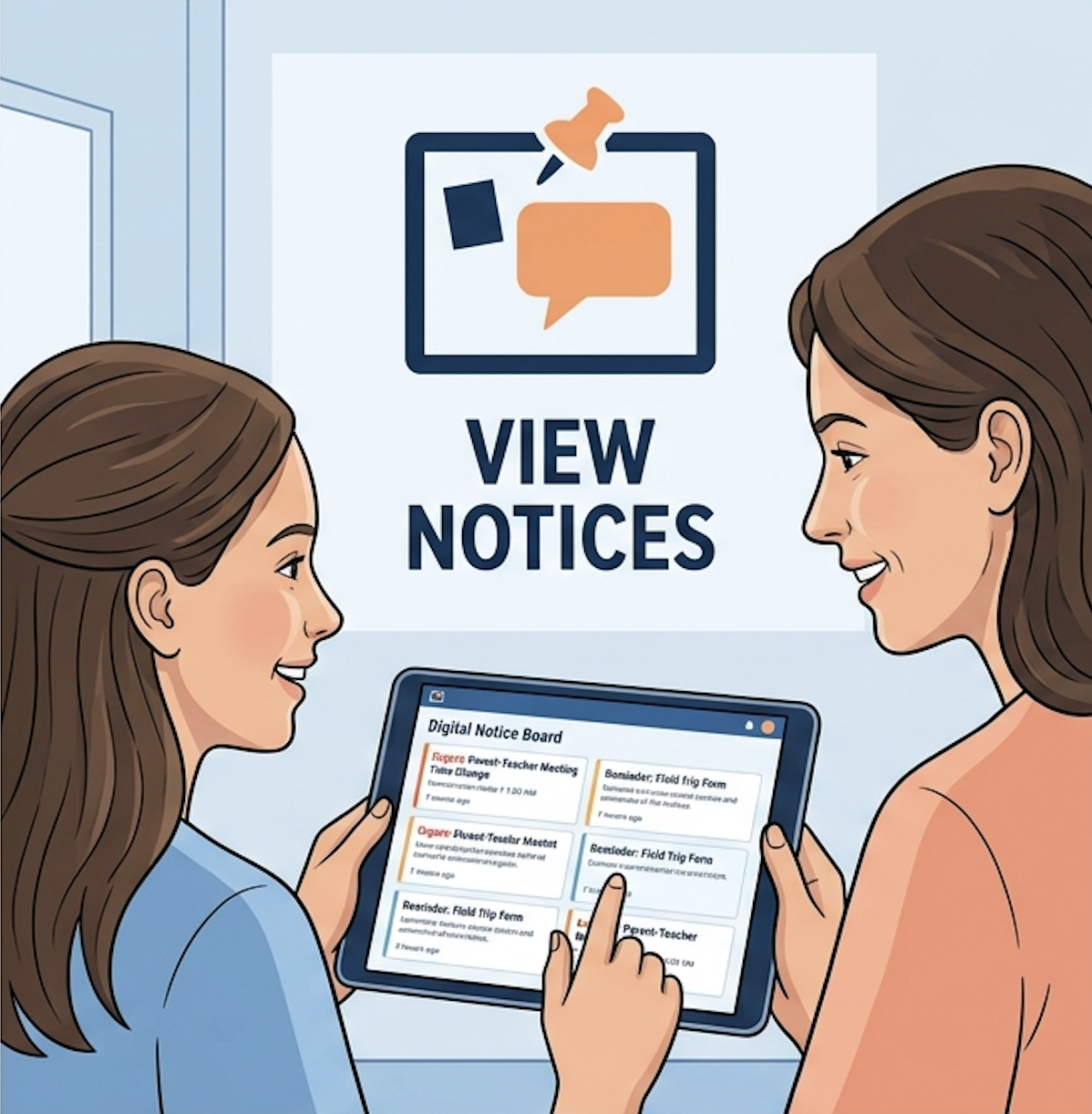 Viewing school announcements as a Student or Parent