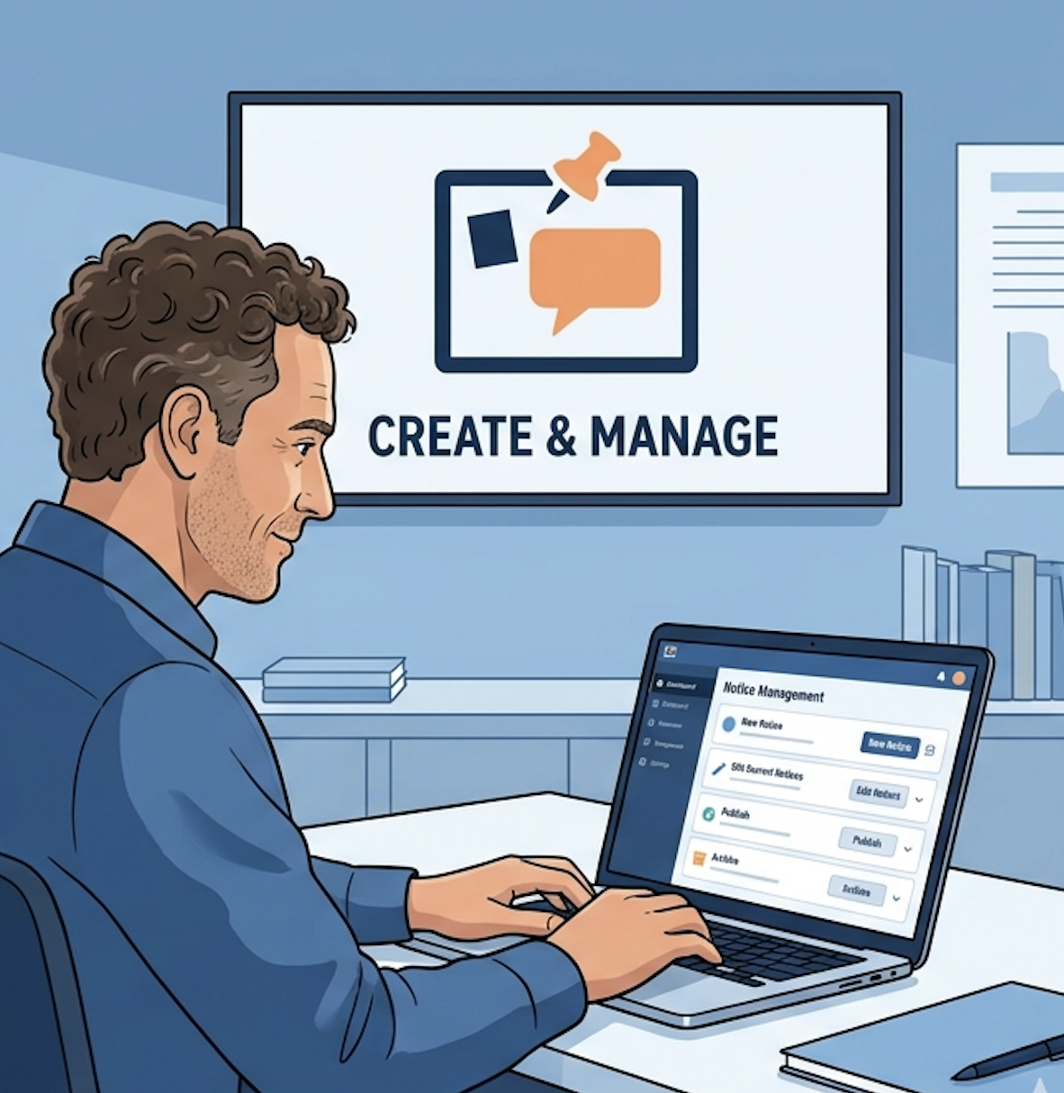 Create & Manage Notice Board